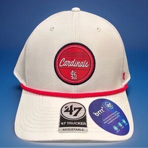 NWT St Louis Cardinals Adjustable Trucker Hat, MLB, Snapback ‘47, Baseball Cap